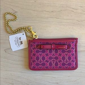 NWT Coach Signature Card Holder Wallet